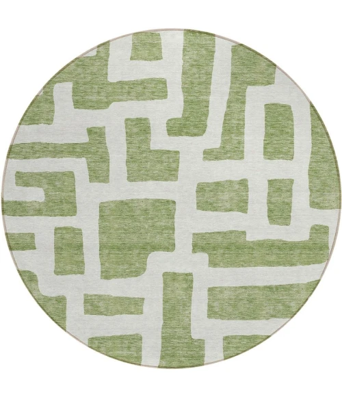 Addison Chantille ACN903-Green 8 ft. X 8 ft. Round Rug