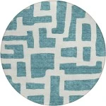 Addison Chantille ACN903-Teal 8 ft. X 8 ft. Round Rug
