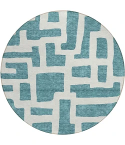 Addison Chantille ACN903-Teal 8 ft. X 8 ft. Round Rug