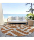 Addison Chantille ACN903-Terracotta 8 ft. X 8 ft. Round Rug