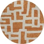 Addison Chantille ACN903-Terracotta 8 ft. X 8 ft. Round Rug