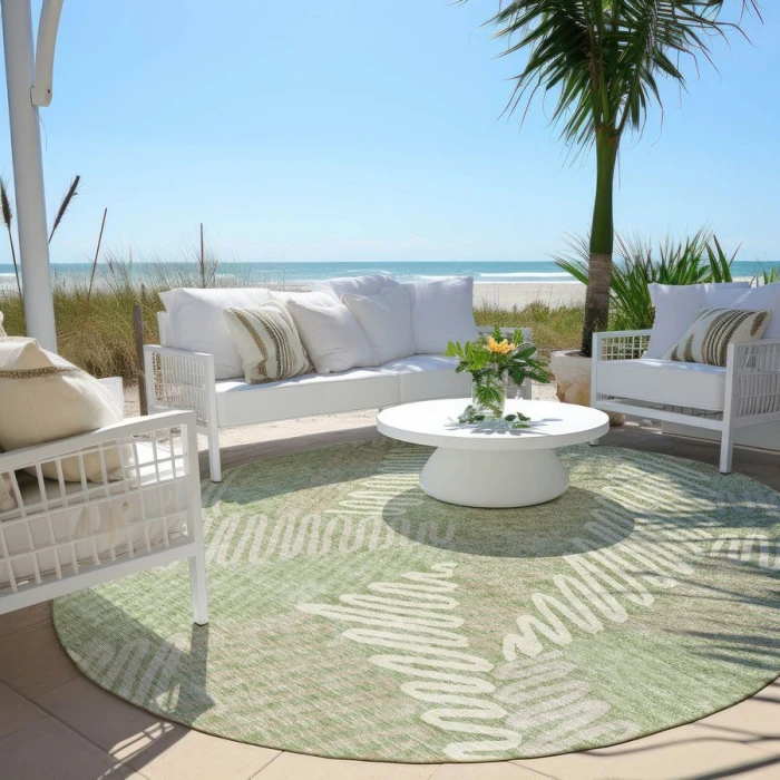 Addison Chantille ACN904-Aloe 8 ft. X 8 ft. Round Rug