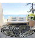 Addison Chantille ACN904-Black 8 ft. X 8 ft. Round Rug