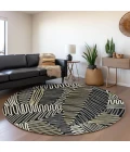 Addison Chantille ACN904-Black 8 ft. X 8 ft. Round Rug