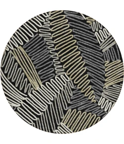 Addison Chantille ACN904-Black 8 ft. X 8 ft. Round Rug