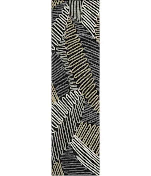 Addison Chantille ACN904-Black 2 ft. 3 in. X 7 ft. 6 in. Rectangle Rug