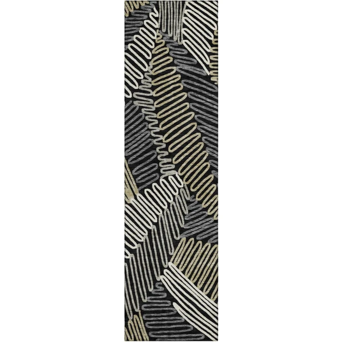 Addison Chantille ACN904-Black 2 ft. 3 in. X 7 ft. 6 in. Rectangle Rug