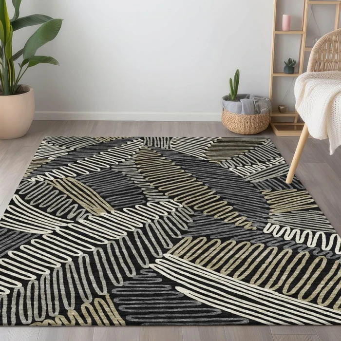 Addison Chantille ACN904-Black 10 ft. X 14 ft. Rectangle Rug