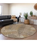 Addison Chantille ACN904-Brown 8 ft. X 8 ft. Round Rug