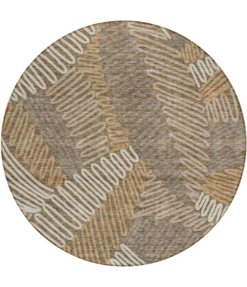 Addison Chantille ACN904-Brown 8 ft. X 8 ft. Round Rug