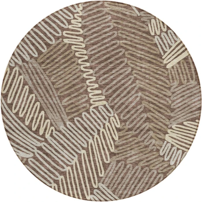 Addison Chantille ACN904-Chocolate 8 ft. X 8 ft. Round Rug