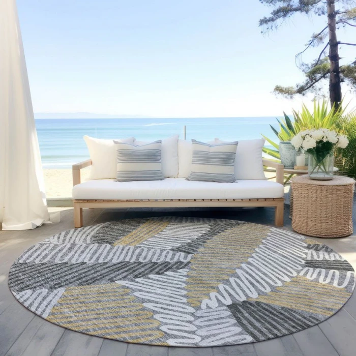 Addison Chantille ACN904-Gray 8 ft. X 8 ft. Round Rug