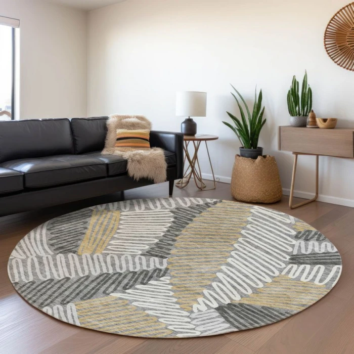Addison Chantille ACN904-Gray 8 ft. X 8 ft. Round Rug