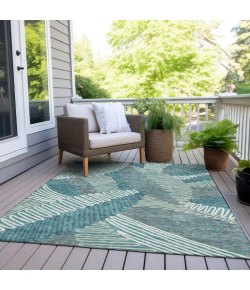 Addison Chantille ACN904-Teal 5 ft. X 7 ft. 6 in. Rectangle Rug