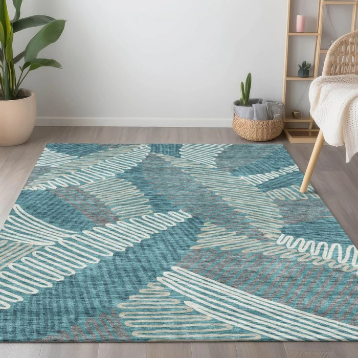Addison Chantille ACN904-Teal 10 ft. X 14 ft. Rectangle Rug
