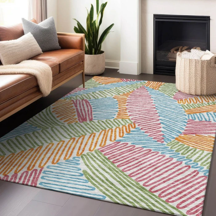 Addison Chantille ACN904-White 9 ft. X 12 ft. Rectangle Rug