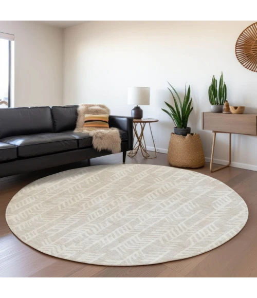 Addison Chantille ACN906-Beige 8 ft. X 8 ft. Round Rug