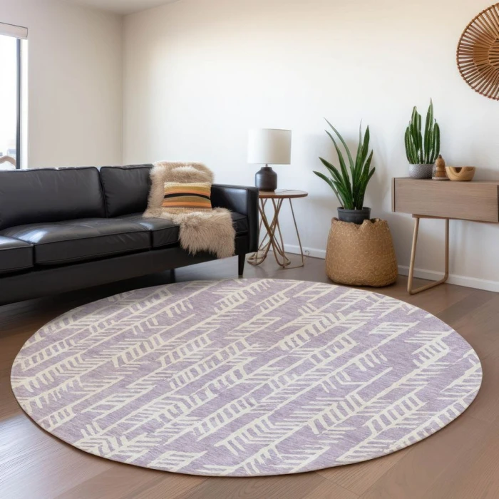 Addison Chantille ACN906-Lavender 8 ft. X 8 ft. Round Rug