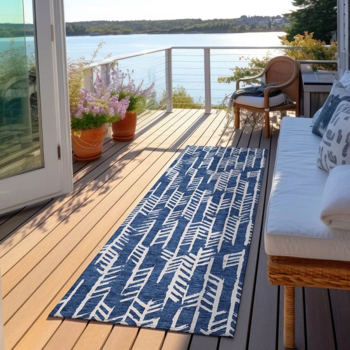 Addison Chantille ACN906-Navy 2 ft. 3 in. X 7 ft. 6 in. Rectangle Rug