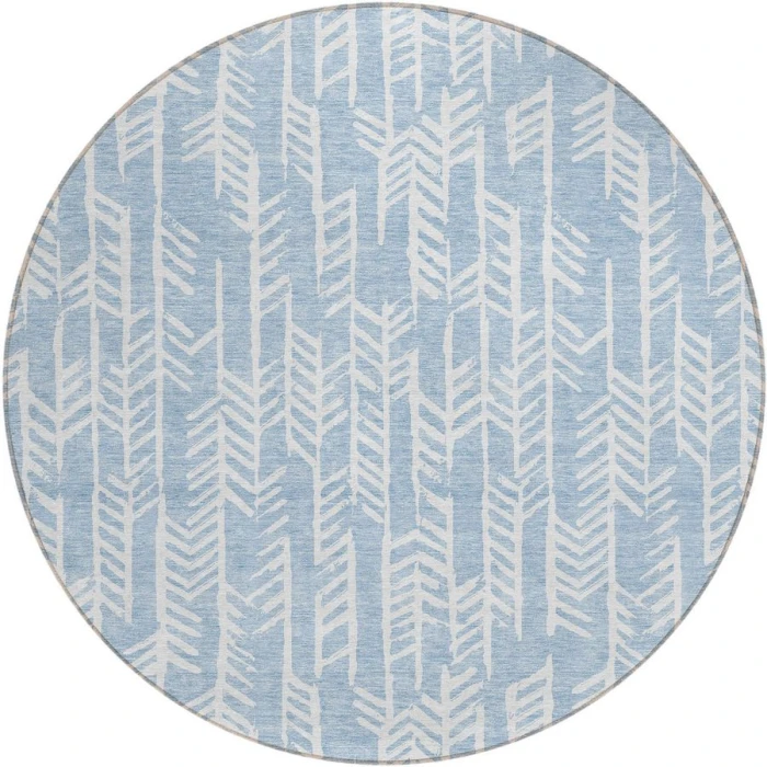 Addison Chantille ACN906-Sky 8 ft. X 8 ft. Round Rug