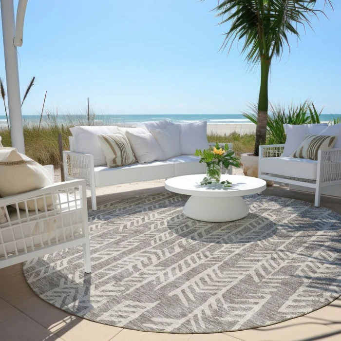 Addison Chantille ACN906-Taupe 8 ft. X 8 ft. Round Rug