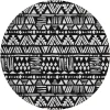 Addison Chantille ACN907-Black 8 ft. X 8 ft. Round Rug