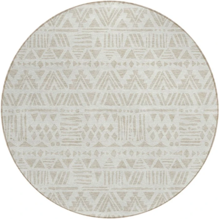 Addison Chantille ACN907-Ivory 8 ft. X 8 ft. Round Rug