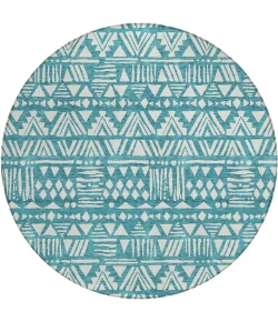 Addison Chantille ACN907-Teal 8 ft. X 8 ft. Round Rug