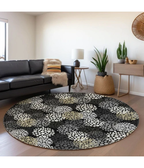 Addison Chantille ACN908-Black 8 ft. X 8 ft. Round Rug