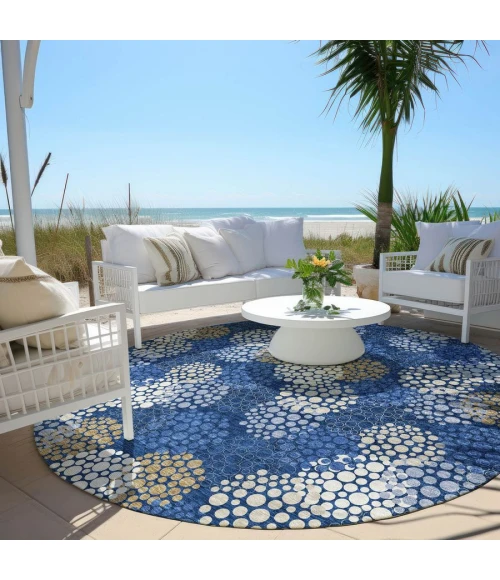 Addison Chantille ACN908-Navy 8 ft. X 8 ft. Round Rug