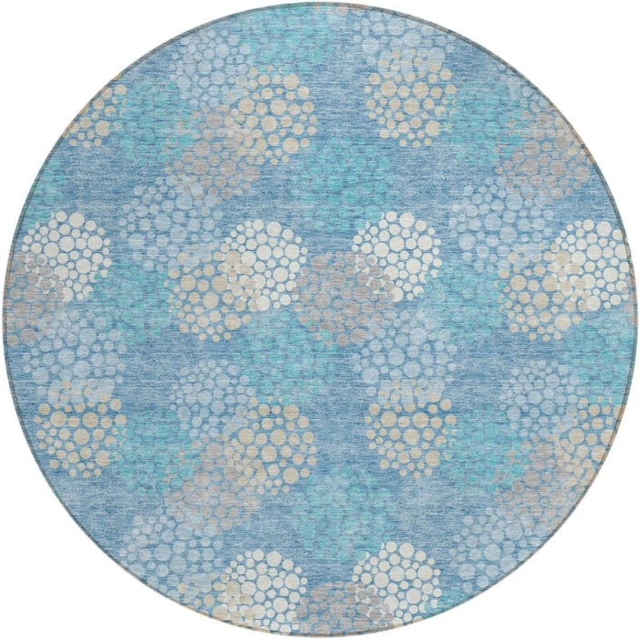 Addison Chantille ACN908-Sky 8 ft. X 8 ft. Round Rug