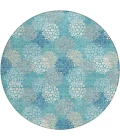 Addison Chantille ACN908-Teal 8 ft. X 8 ft. Round Rug