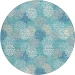 Addison Chantille ACN908-Teal 8 ft. X 8 ft. Round Rug