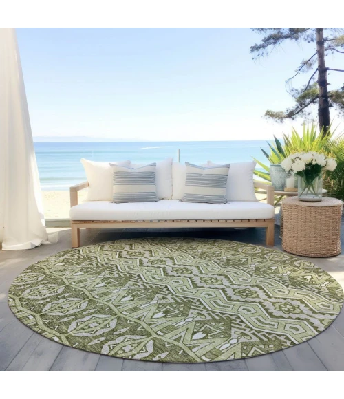Addison Chantille ACN909-Aloe 8 ft. X 8 ft. Round Rug