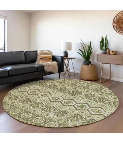 Addison Chantille ACN909-Aloe 8 ft. X 8 ft. Round Rug