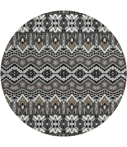 Addison Chantille ACN909-Charcoal 8 ft. X 8 ft. Round Rug