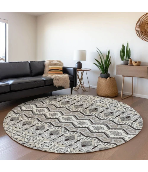Addison Chantille ACN909-Gray 8 ft. X 8 ft. Round Rug