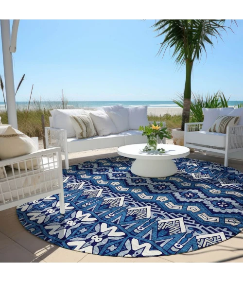 Addison Chantille ACN909-Navy 8 ft. X 8 ft. Round Rug