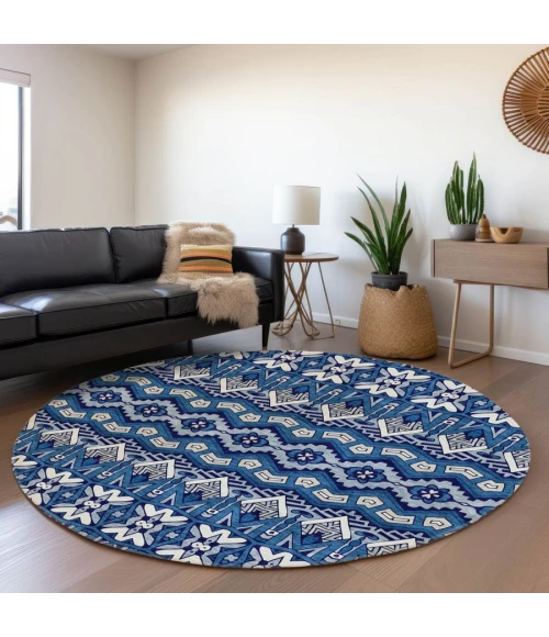 Addison Chantille ACN909-Navy 8 ft. X 8 ft. Round Rug