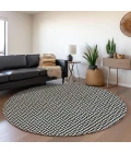 Addison Chantille ACN911-Black 8 ft. X 8 ft. Round Rug