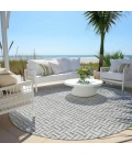 Addison Chantille ACN911-Gray 8 ft. X 8 ft. Round Rug
