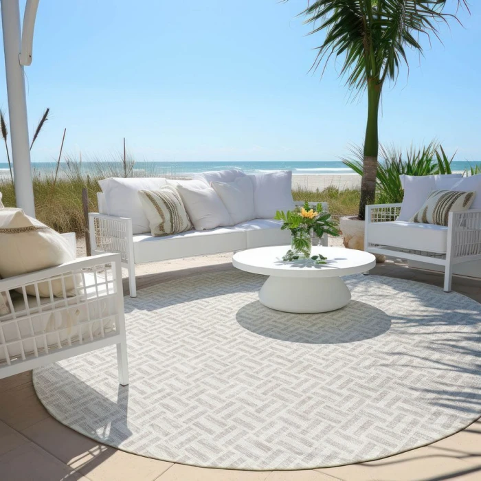 Addison Chantille ACN911-Taupe 8 ft. X 8 ft. Round Rug