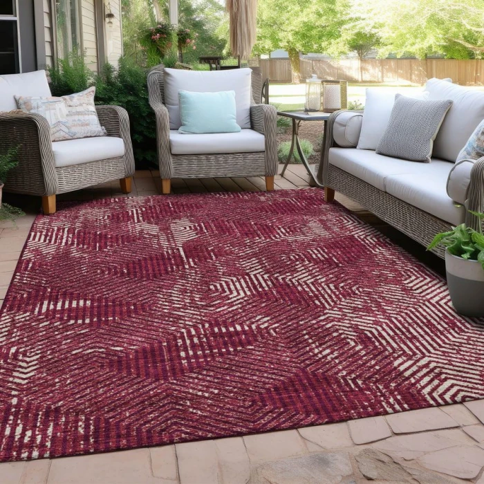 Addison Chantille ACN912-Burgundy 9 ft. X 12 ft. Rectangle Rug