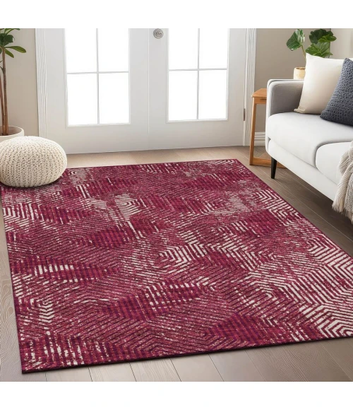 Addison Chantille ACN912-Burgundy 9 ft. X 12 ft. Rectangle Rug