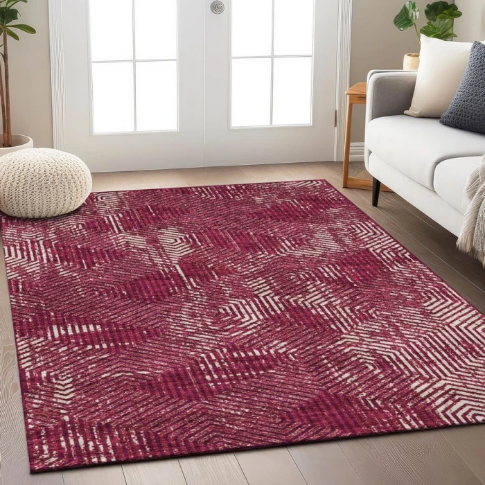 Addison Chantille ACN912-Burgundy 9 ft. X 12 ft. Rectangle Rug