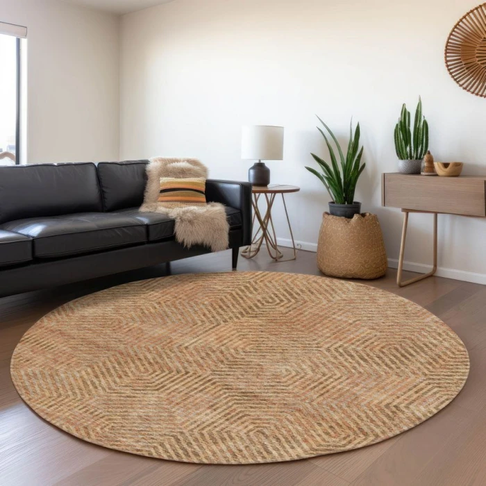 Addison Chantille ACN912-Copper 8 ft. X 8 ft. Round Rug