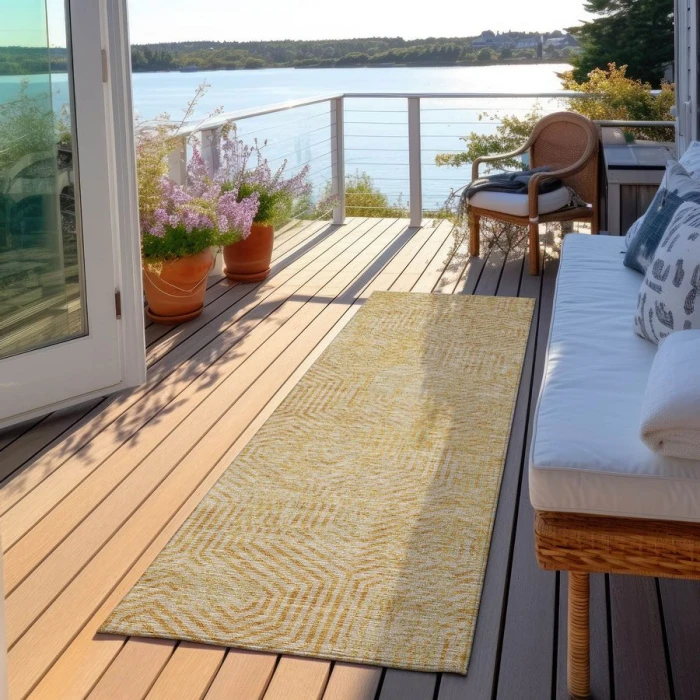 Addison Chantille ACN912-Gold 2 ft. 3 in. X 7 ft. 6 in. Rectangle Rug