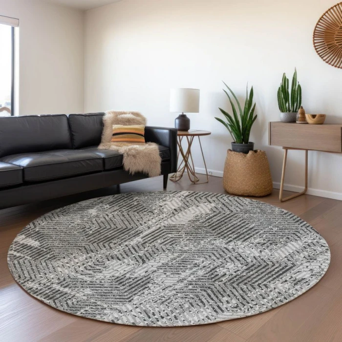 Addison Chantille ACN912-Gray 8 ft. X 8 ft. Round Rug