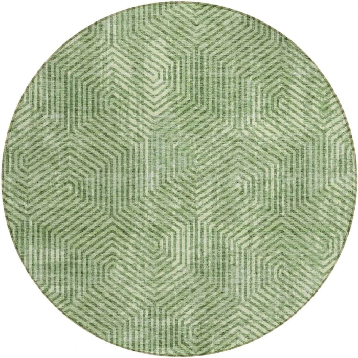 Addison Chantille ACN912-Green 8 ft. X 8 ft. Round Rug