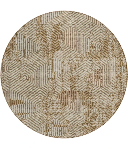 Addison Chantille ACN912-Mocha 8 ft. X 8 ft. Round Rug